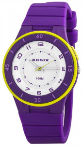 Damski I Młodzieżowy Zegarek Sportowy XONIX WR100M Z Podświetleniem - Purple