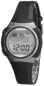 Uniwersalny Zegarek Sportowy XONIX WR100M - Wiele Funkcji - Rozmiar M - Ciemnoszary