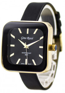 Kwadratowy Damski Zegarek Gino Rossi na Skórzanym Pasku W Efektownych Kolorach