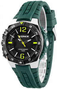 Większy Uniwersalny Zegarek Wskazówkowy XONIX - Wodoszczelny 100m - Podświetlenie Boczne / Latarka - Podświetlana Tarcza