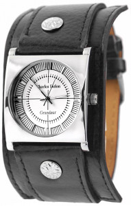Zegarek Charles Delon - Czarny Szeroki Pasek z Podkładką - Uniwersalny Model