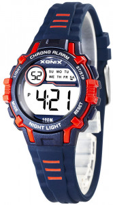 Mały Sportowy Zegarek Wielofunkcyjny XONIX - Dziecięcy i Damski - Elektroniczny z Podświetleniem - Budzik Stoper Wodoszczelny 100m