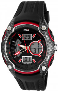 Zegarek Sportowy OCEANIC F1 Carbon LCD/Analog WR100M Stoper, Timer, 3x Alarm, Data, 3x Czas - Dla Dużego Chłopaka I Męski