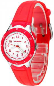 Edukacyjny Zegarek Analogowy XONIX - Wodoszczelny 100m - Dziecięcy i Damski - Mały Rozmiar, Na Każdą Rękę - Czytelna Tarcza Ze Wszystkimi Indeksami - Podświetlenie