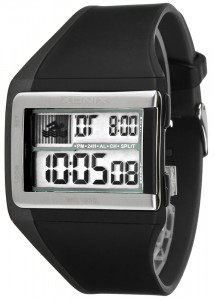 Zegarek Sportowy Xonix - Prostokątny - Uniwersalny - Multifunkcyjny - Czarno Szary Ze Srebrną Ramką