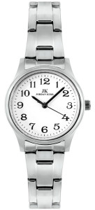 Mały Damski Zegarek Jordan Kerr - Klasyczna Wąska Bransoleta - Czytelna Tarcza - Kolor Srebrny
