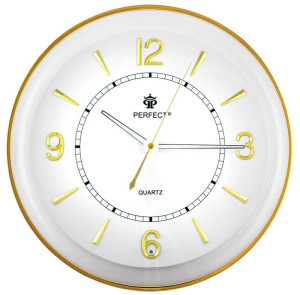 Podświetlany Zegar Ścienny PERFECT - Cichy Płynący Mechanizm - Czujnik Zmierzchu - Urozmaici Wnętrze Biura Kuchni Pokoju