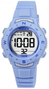 Sportowy Zegarek XONIX - Wielofunkcyjny - Dziecięcy / Mały Damski - Wodoszczelny 100m - Cyfrowy z Podświetleniem - Niebieski