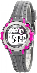 Mały Elektroniczny Zegarek Sportowy XONIX - Wodoszczelny 100m - Dla Dziewczynki / Damski - Wielofunkcyjny