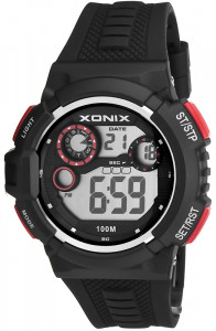 Duży XONIX - Świetny Sportowy Zegarek - Wodoszczelność 100M, Wiele Funkcji - Uniwersalny