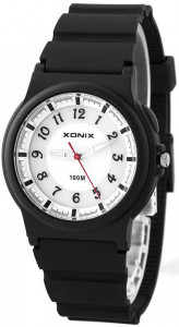 Uniwersalny Zegarek XONIX - Wodoszczelny 100m - Analogowy z Podświetleniem