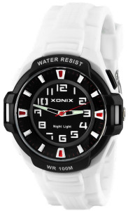 Duży & Lekki Zegarek Sportowy XONIX Night Light WR100M - Uniwersalny, Młodzieżowy