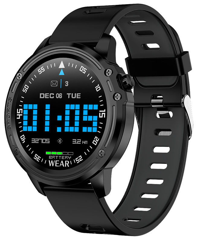 Męski / Uniwersalny Wodoszczelny Smartwatch Zegarek JORDAN KERR - Pulsoksymetr, Pulsometr, EKG, Ciśnieniomierz, Krokomierz, Pogoda - Dotykowy Kolorowy Wyświetlacz - Wielofunkcyjny - Powiadomienia SMS, Facebook, Messenger, Połączenia (Odrzucanie)